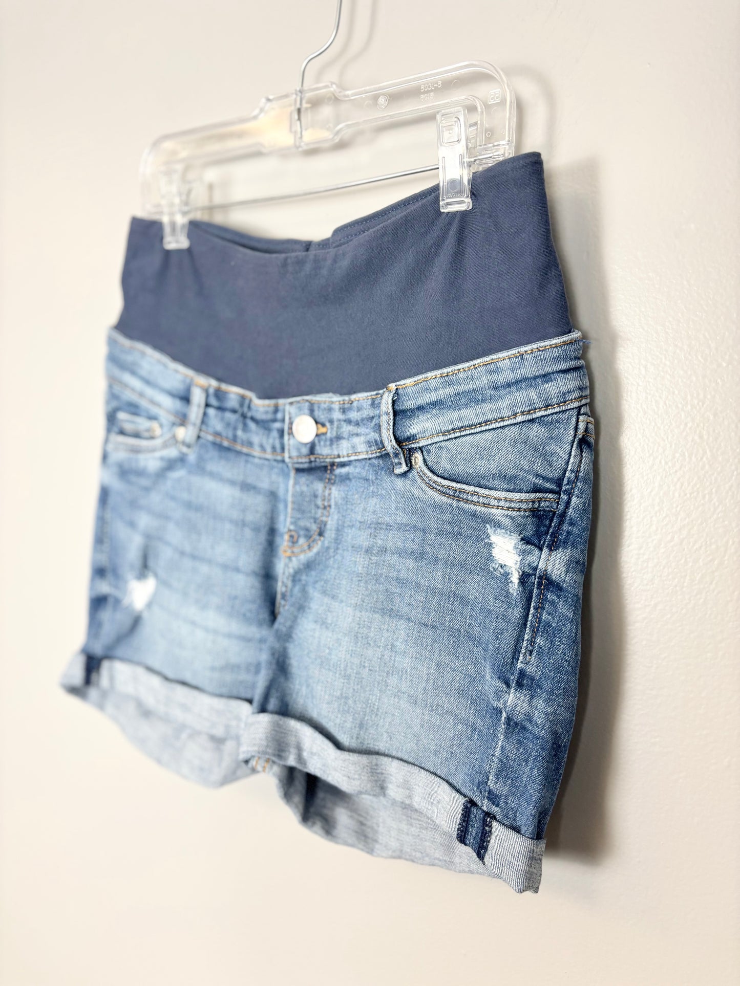 XS - H & M Denim Cuffed Shorts