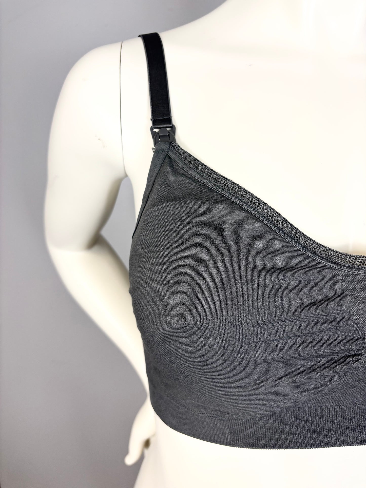 XL - Thyme Charcoal Grey Nursing Bralette