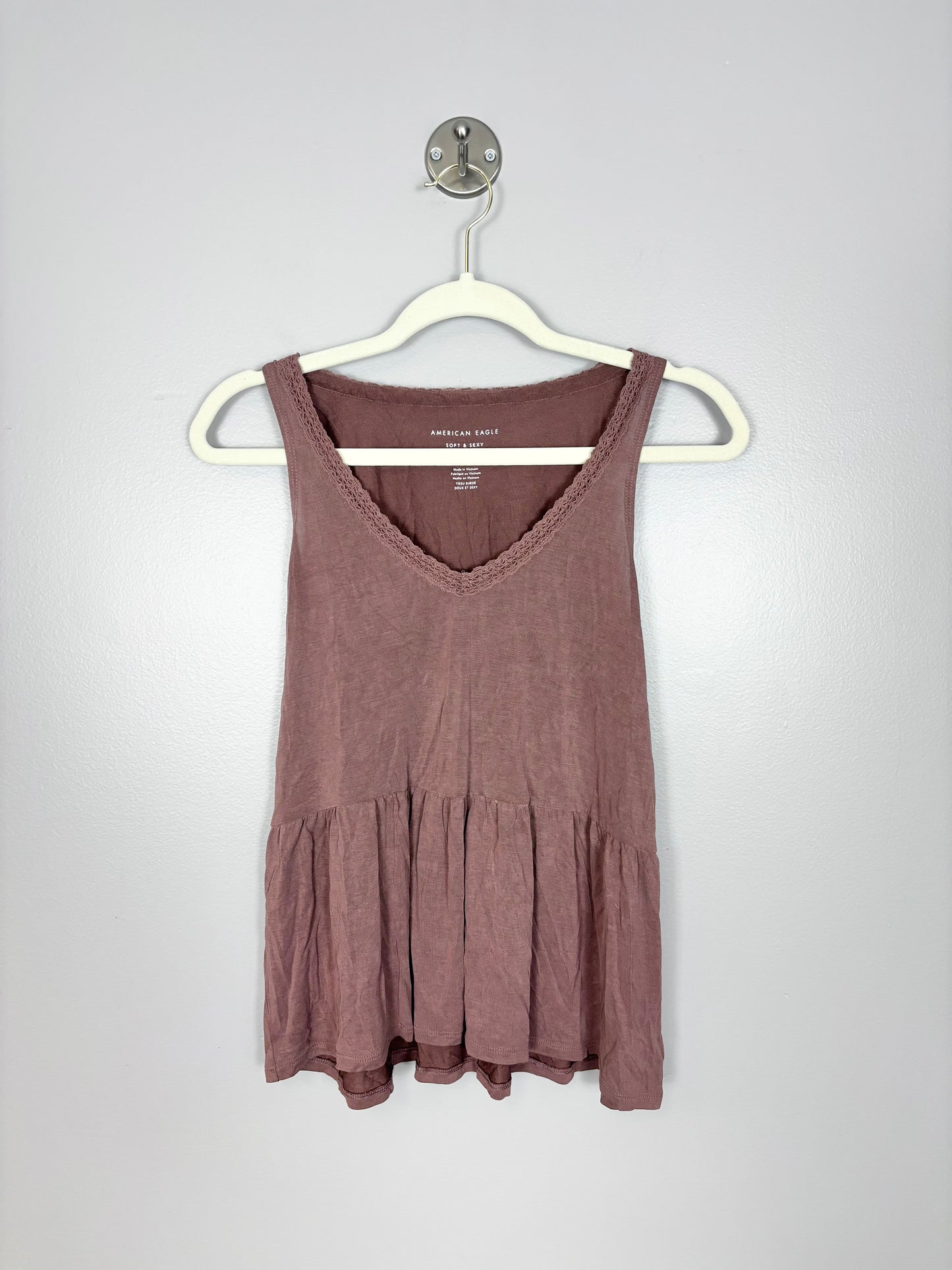 XS - American Eagle Soft Plum Tank