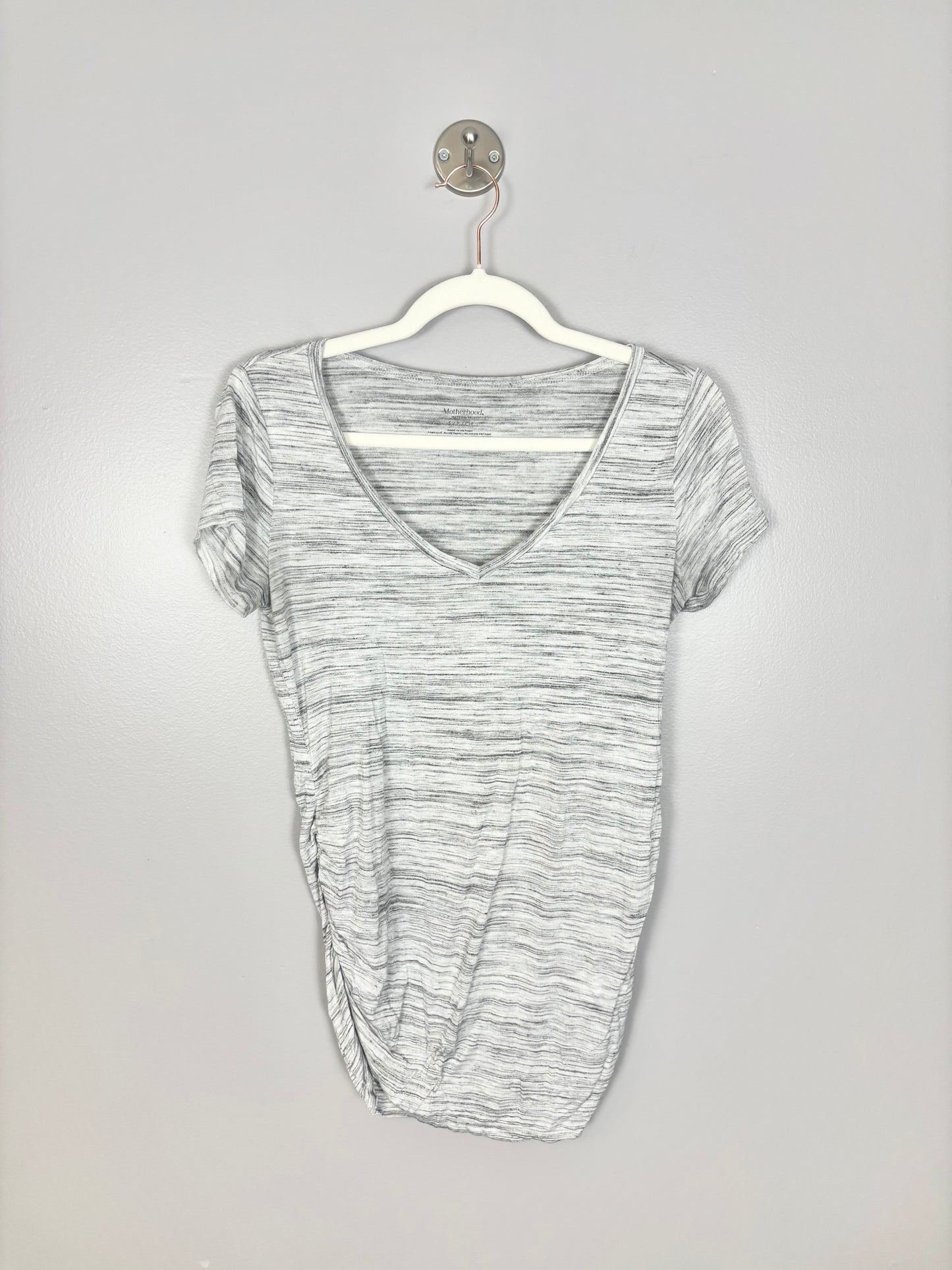 S - Motherhood Grey Variegated Tee