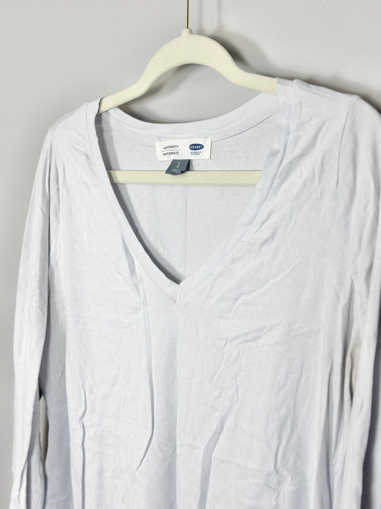 L - Old Navy Long Sleeve Light Blue Shirt