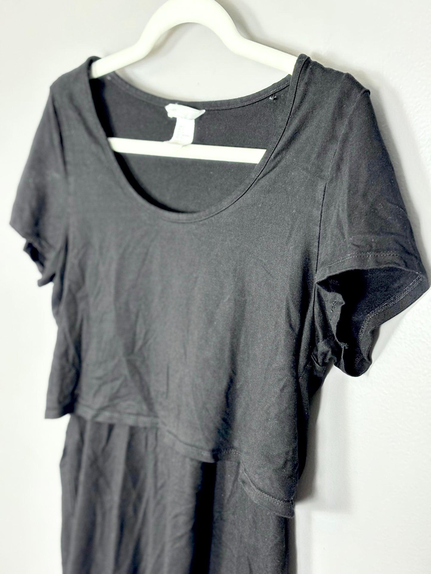L - H & M Black Nursing Top