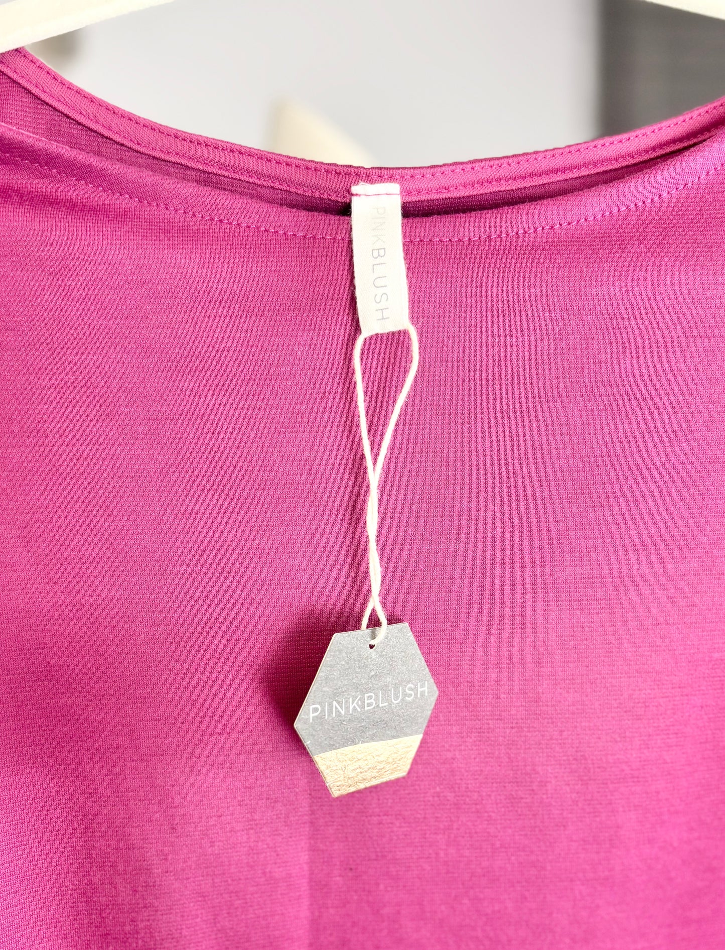 S – Pink Blush Fuchsia Bodycon Dress