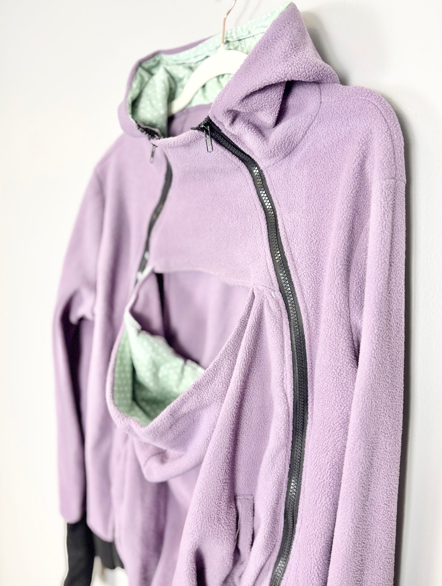 XL - Purple Baby Wearing Hoodie