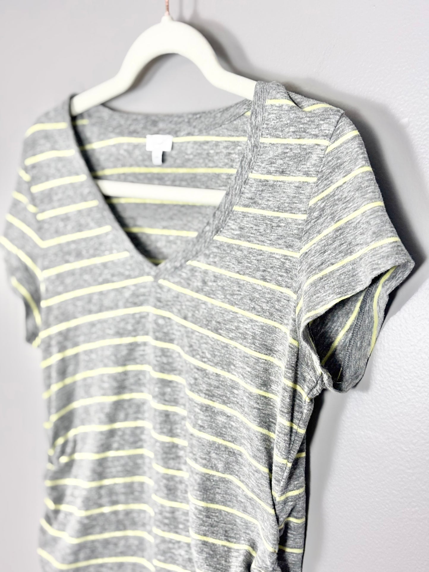 M - Kismet Grey & Yellow Stripe Shirt