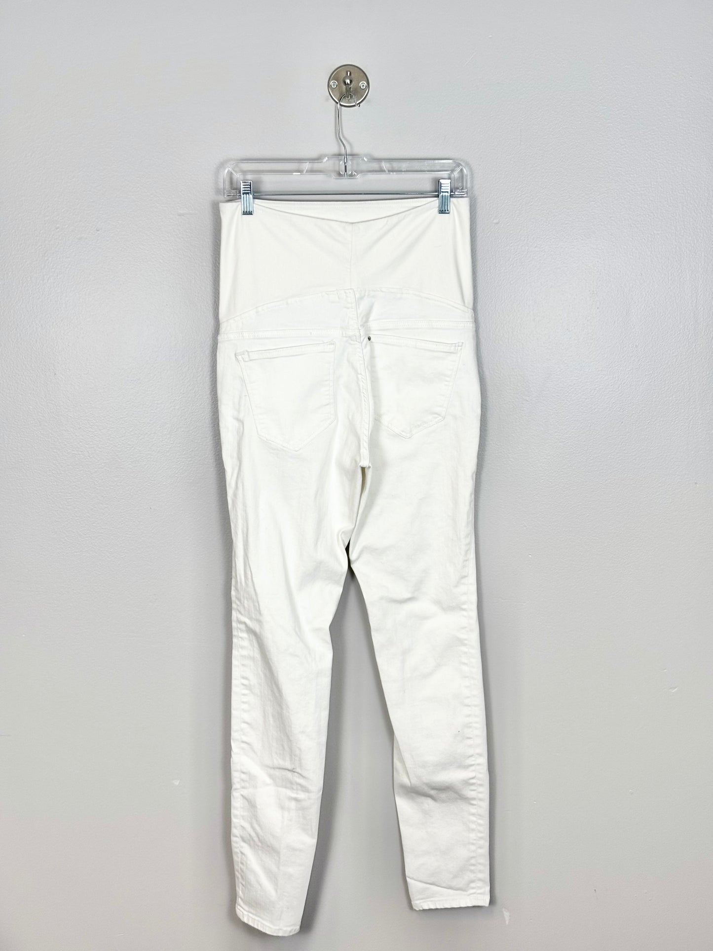 L/Size 12 - H & M Mama Cream Denim Pants