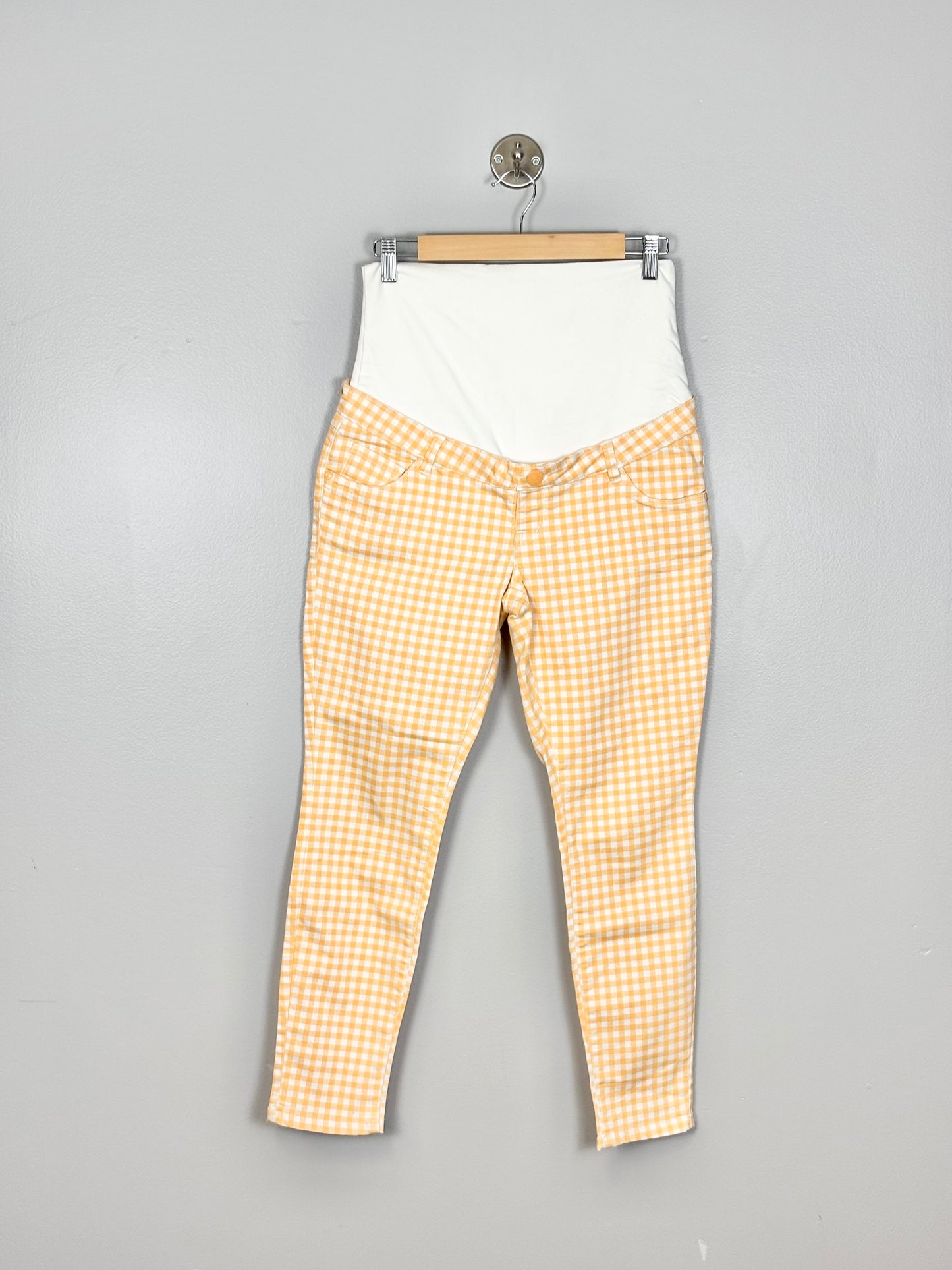 S - Makers of True Originals Peach Checked Pants