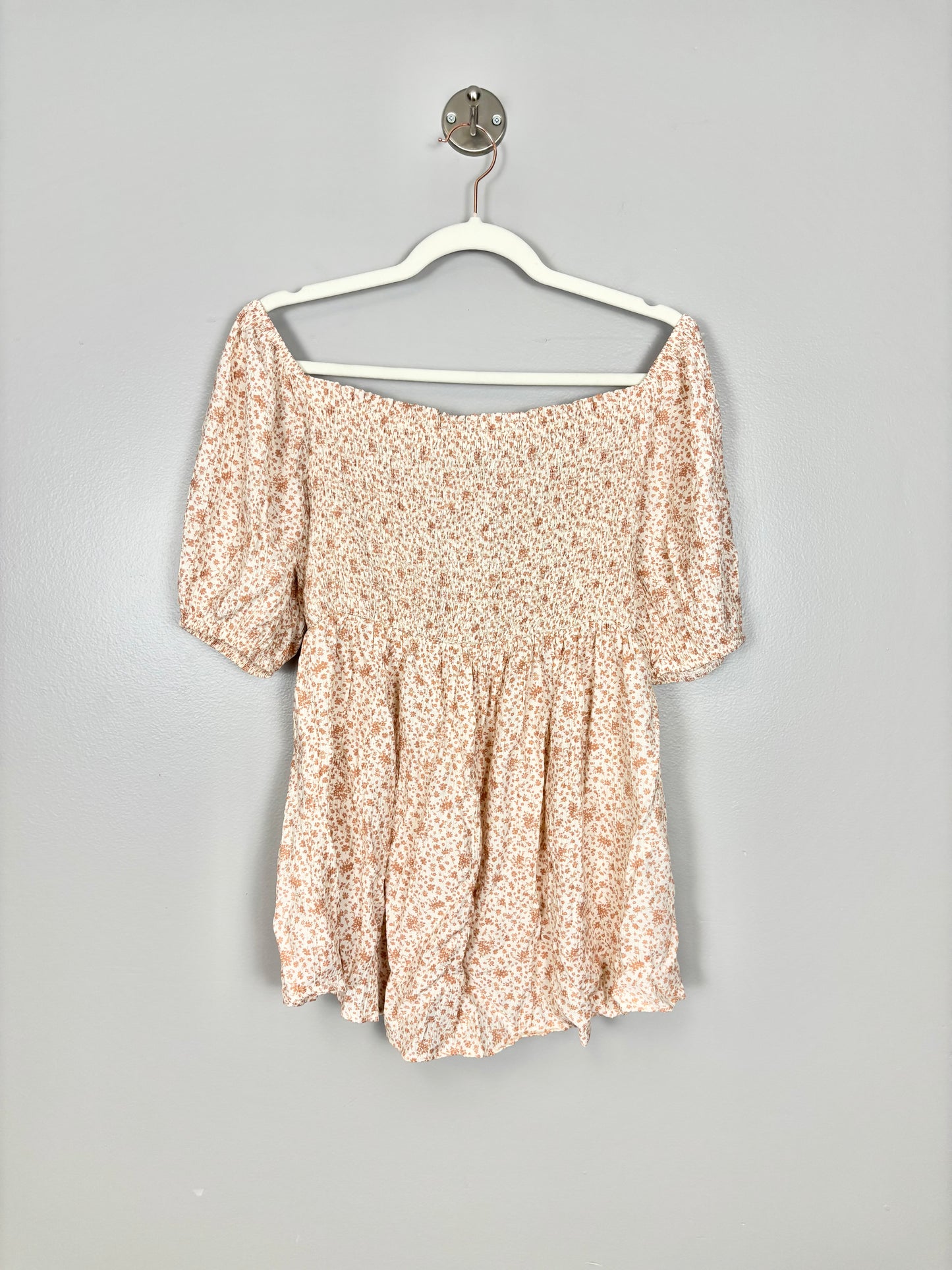 M - Hello Mix Pink Floral Crepe Blouse