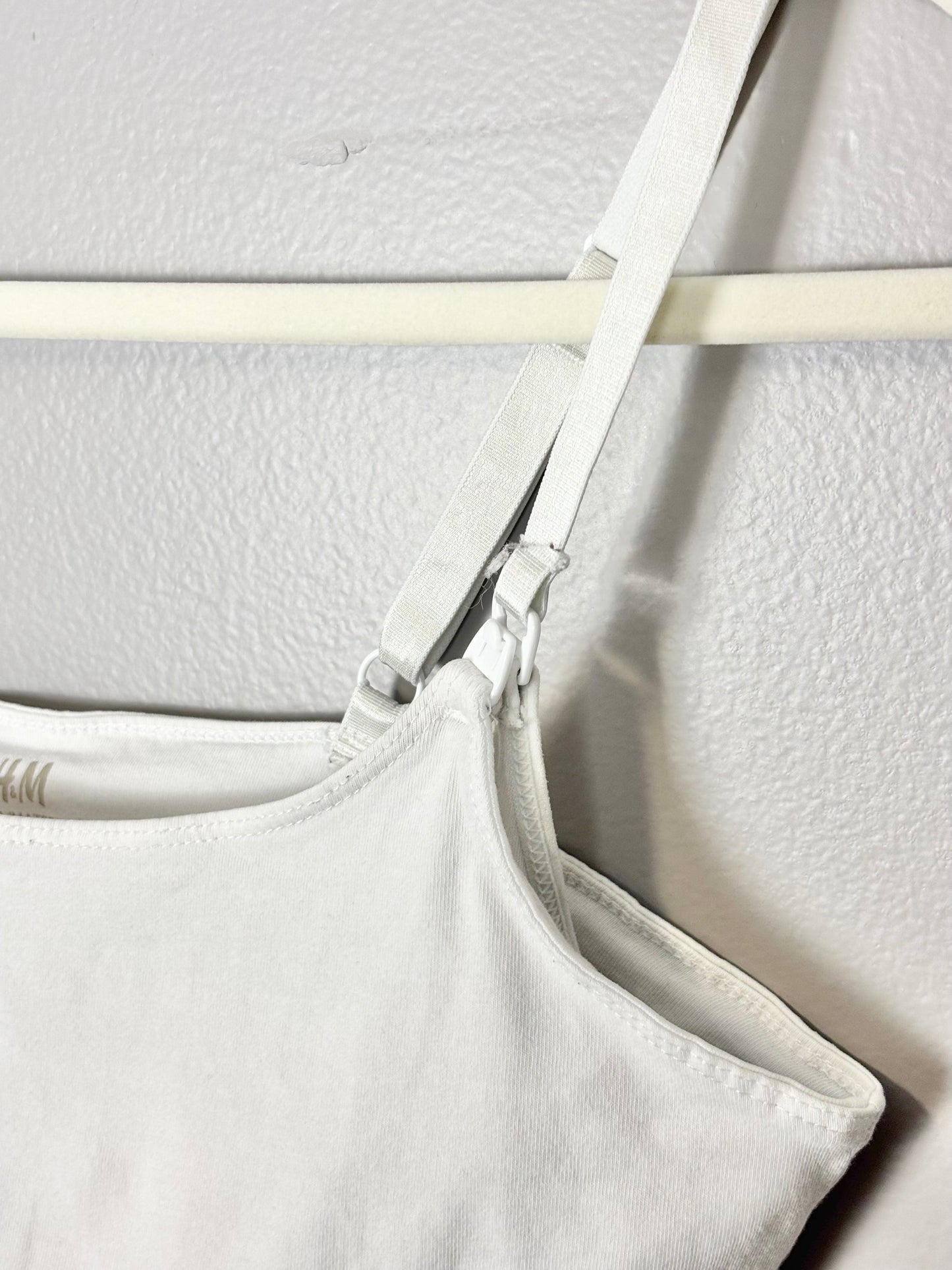 S - H & M White Nursing Tank