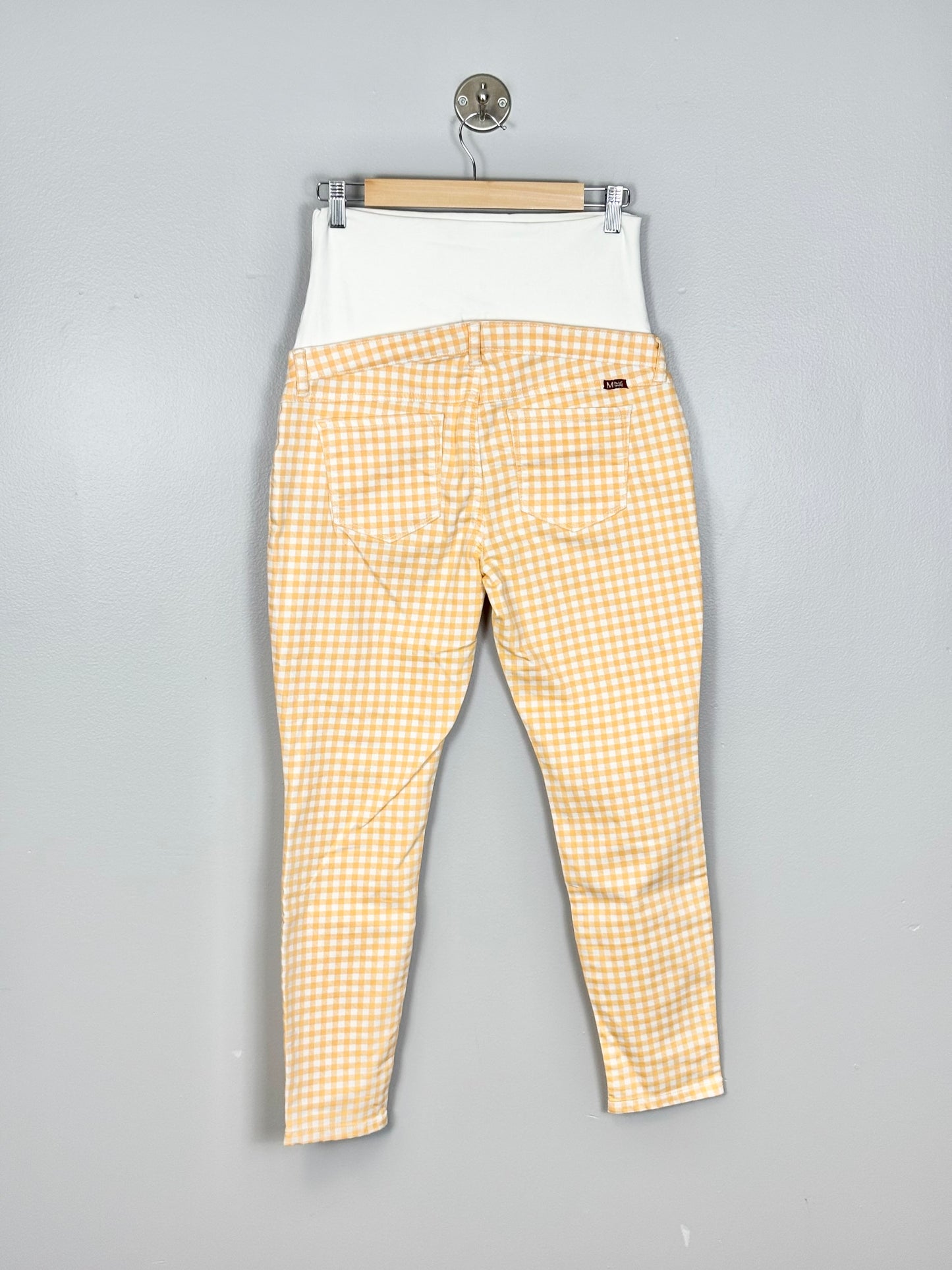 S - Makers of True Originals Peach Checked Pants