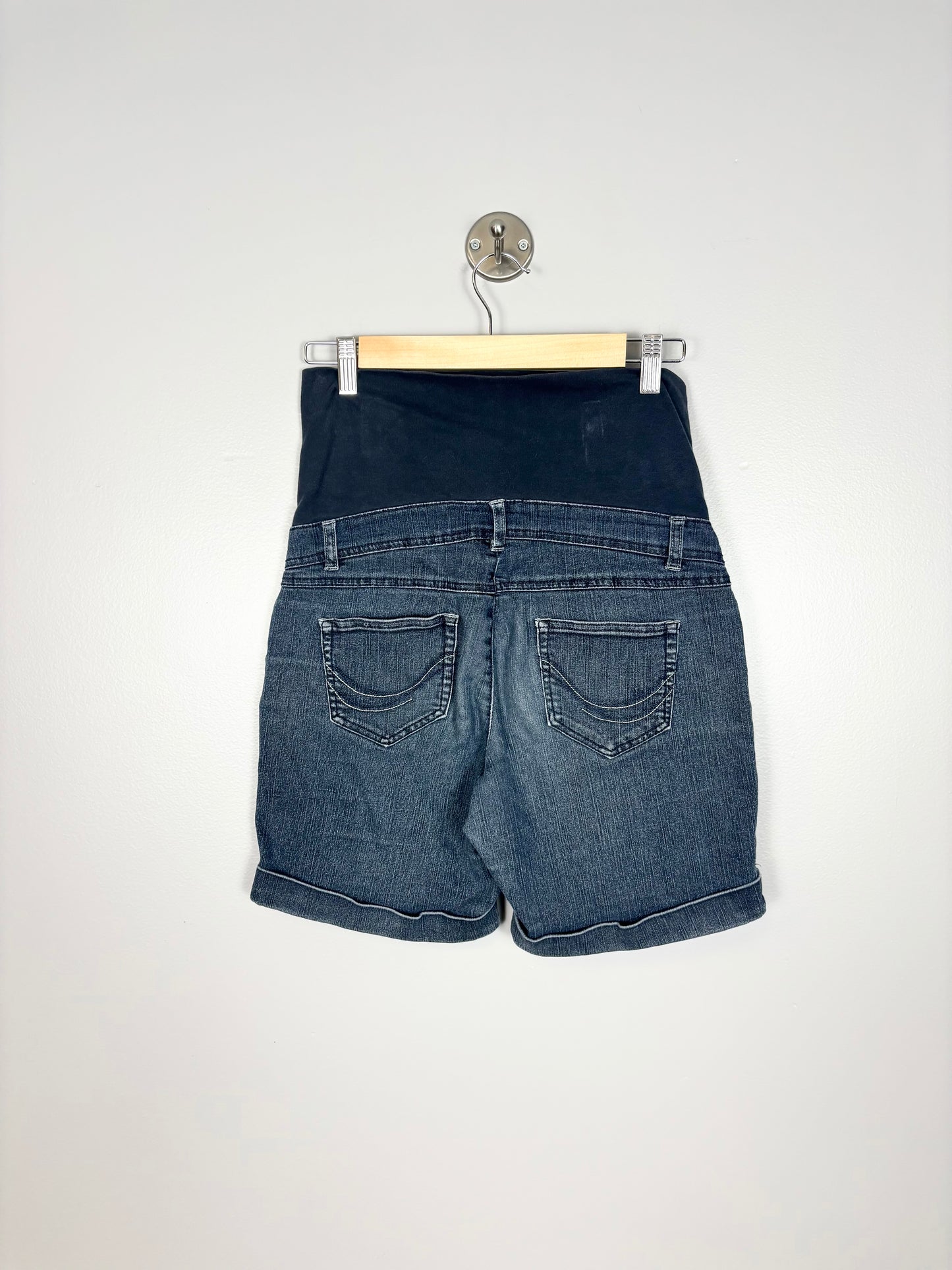S - Thyme Denim Cuffed Shorts
