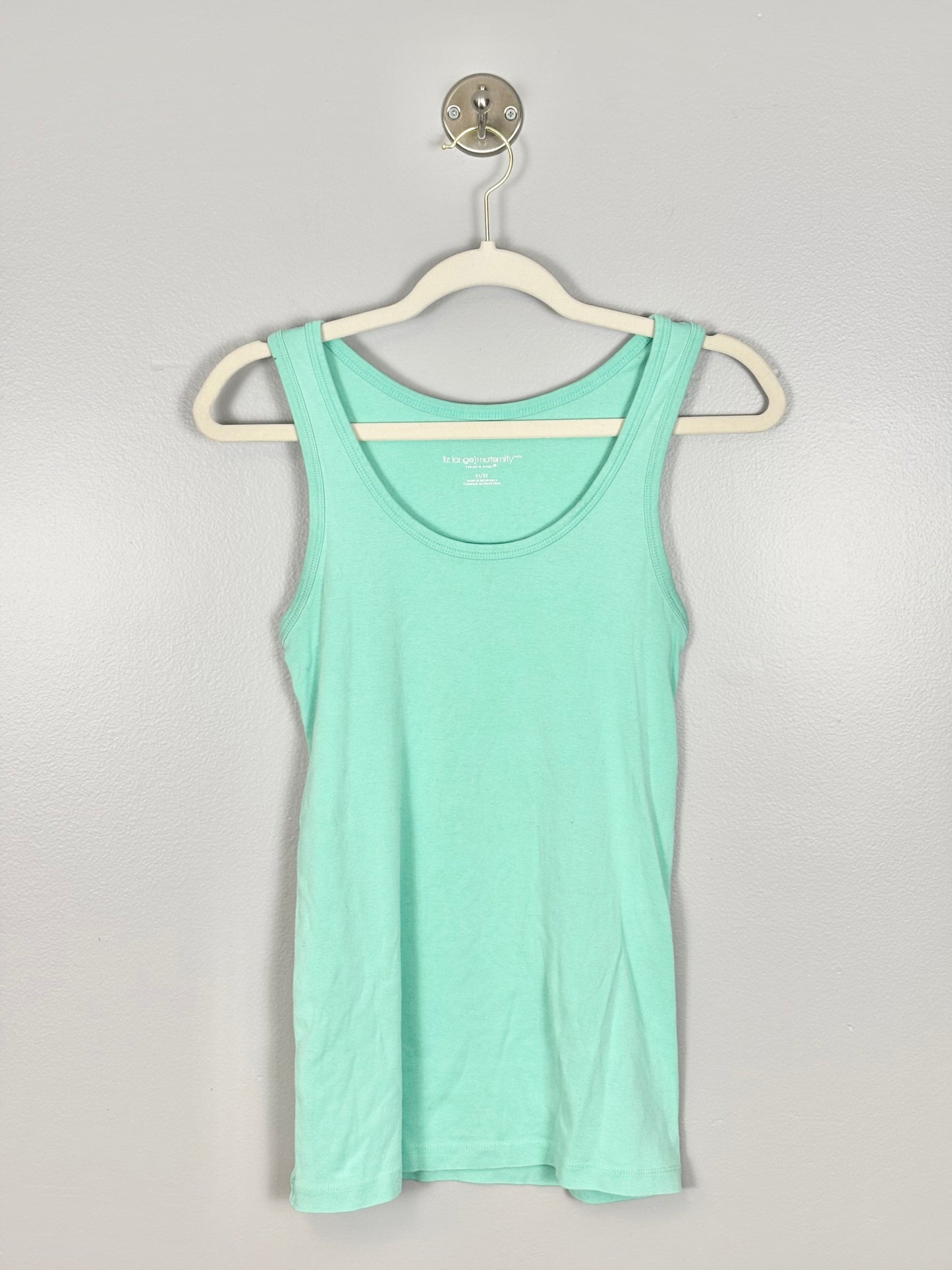M - Liz Lange Teal Maternity Tank