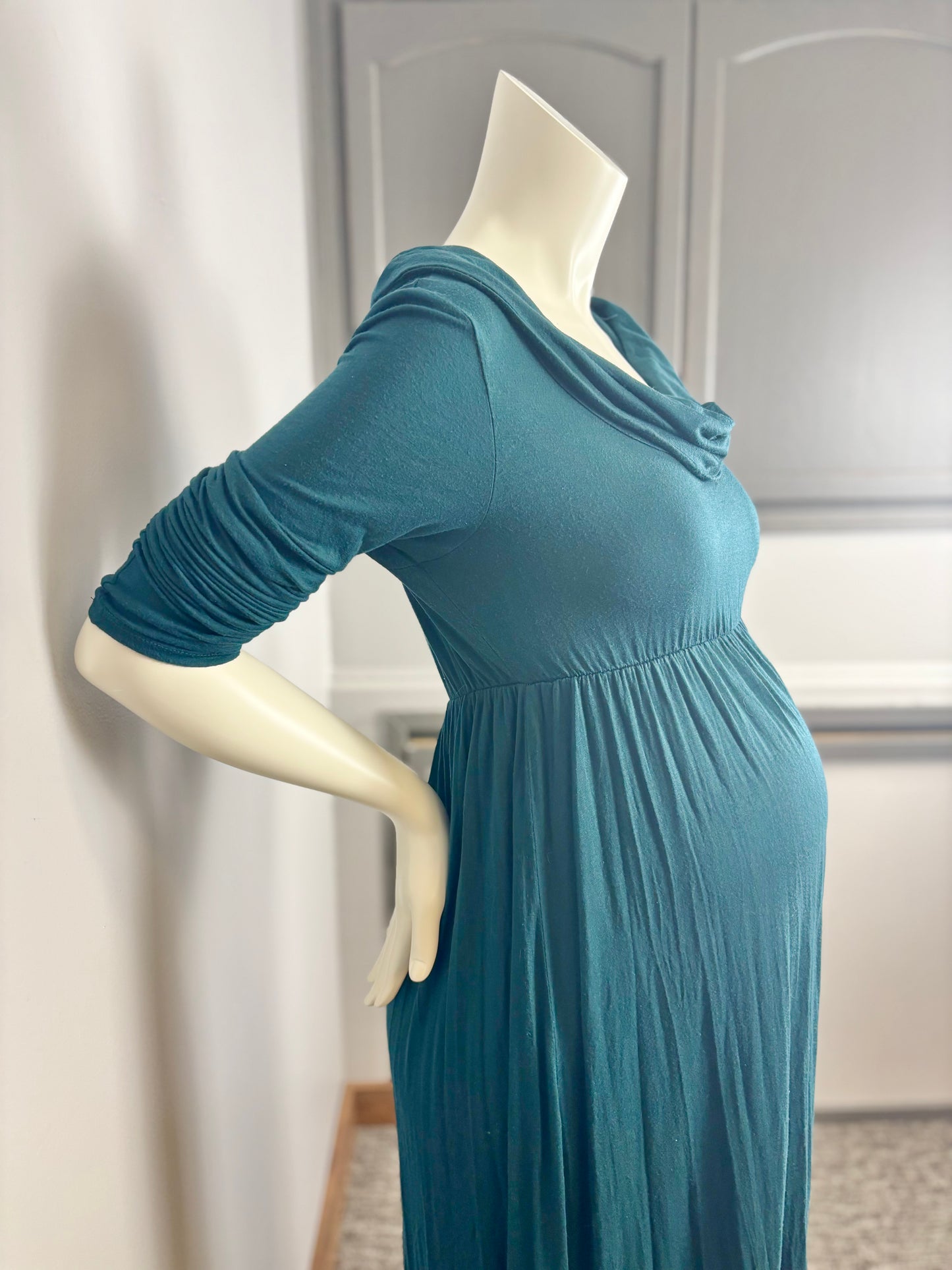 L - Mother Bee Emerald Green Maxi Dress