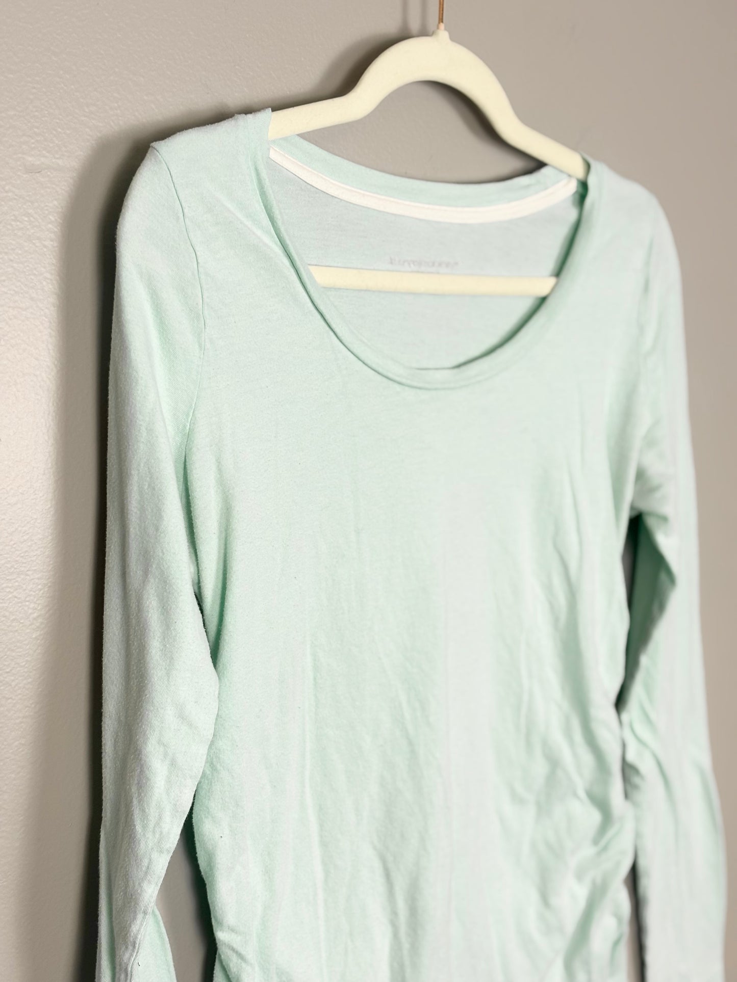 M - Liz Lange Mint Longsleeve Shirt