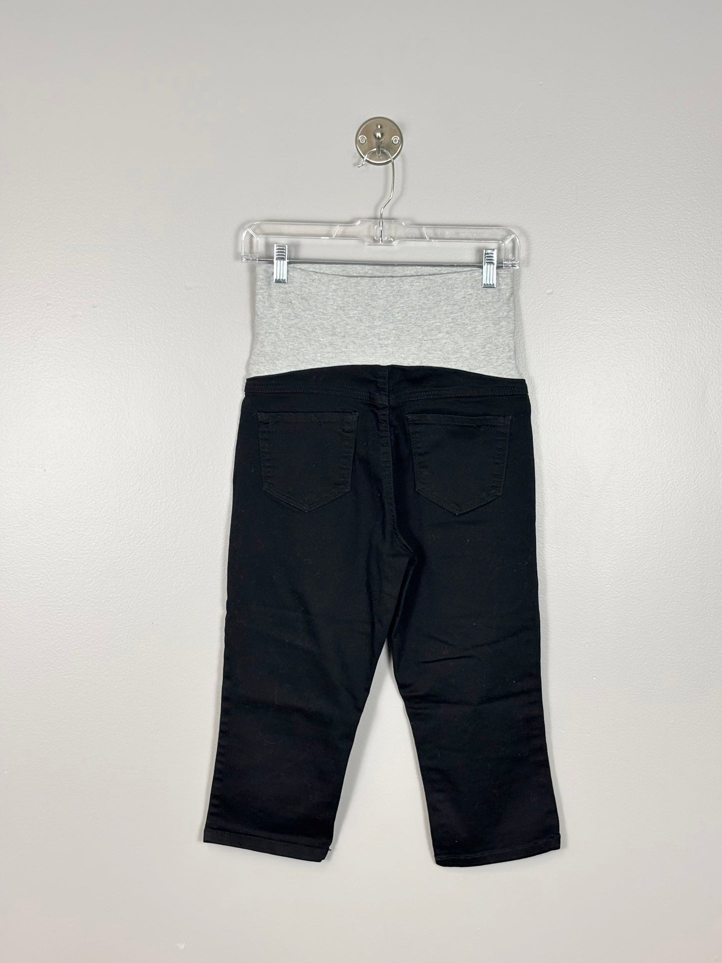 S - Insider Premium Black Cotton Capri
