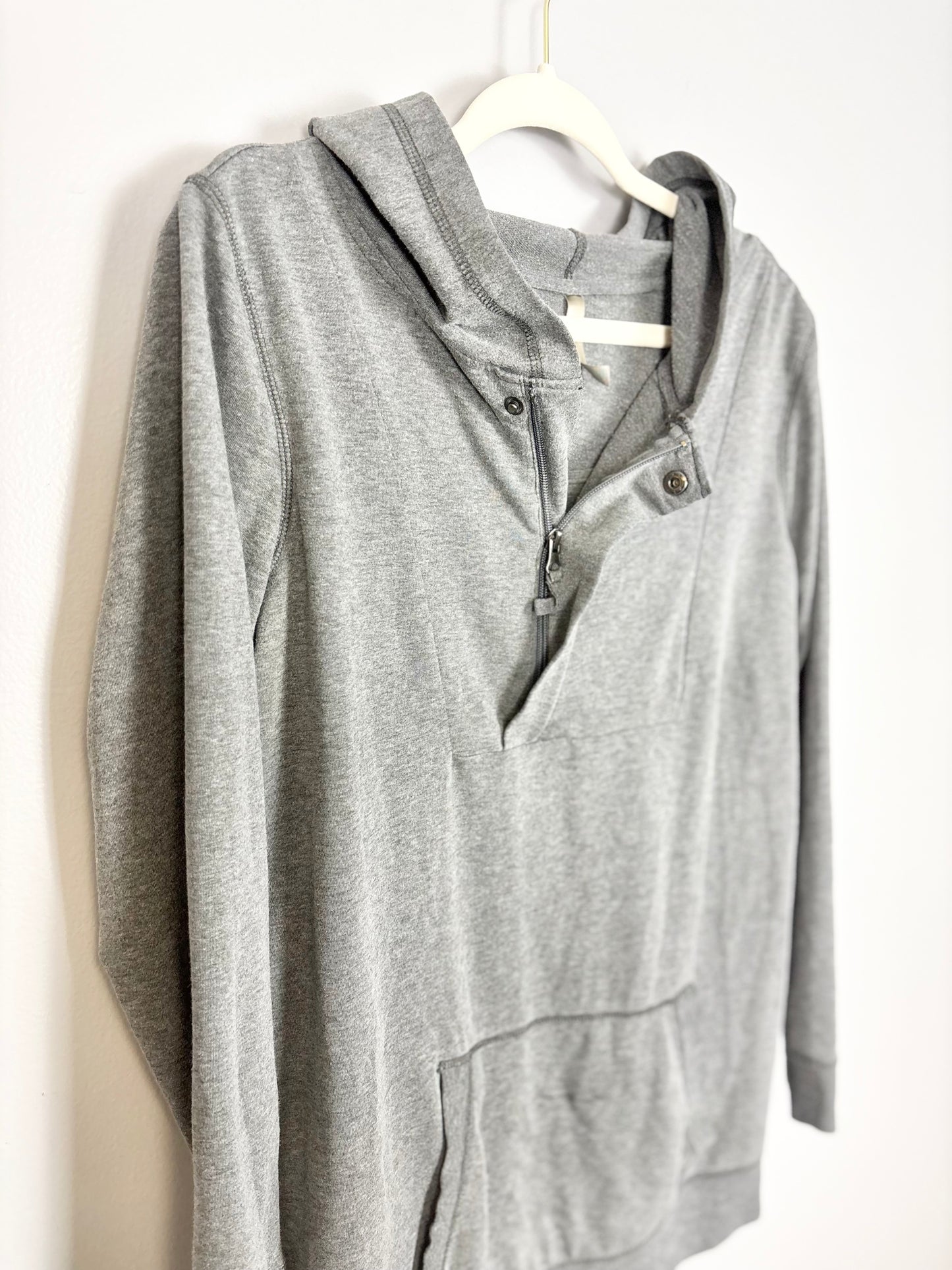 XL - Thyme Grey Nursing Hoodie