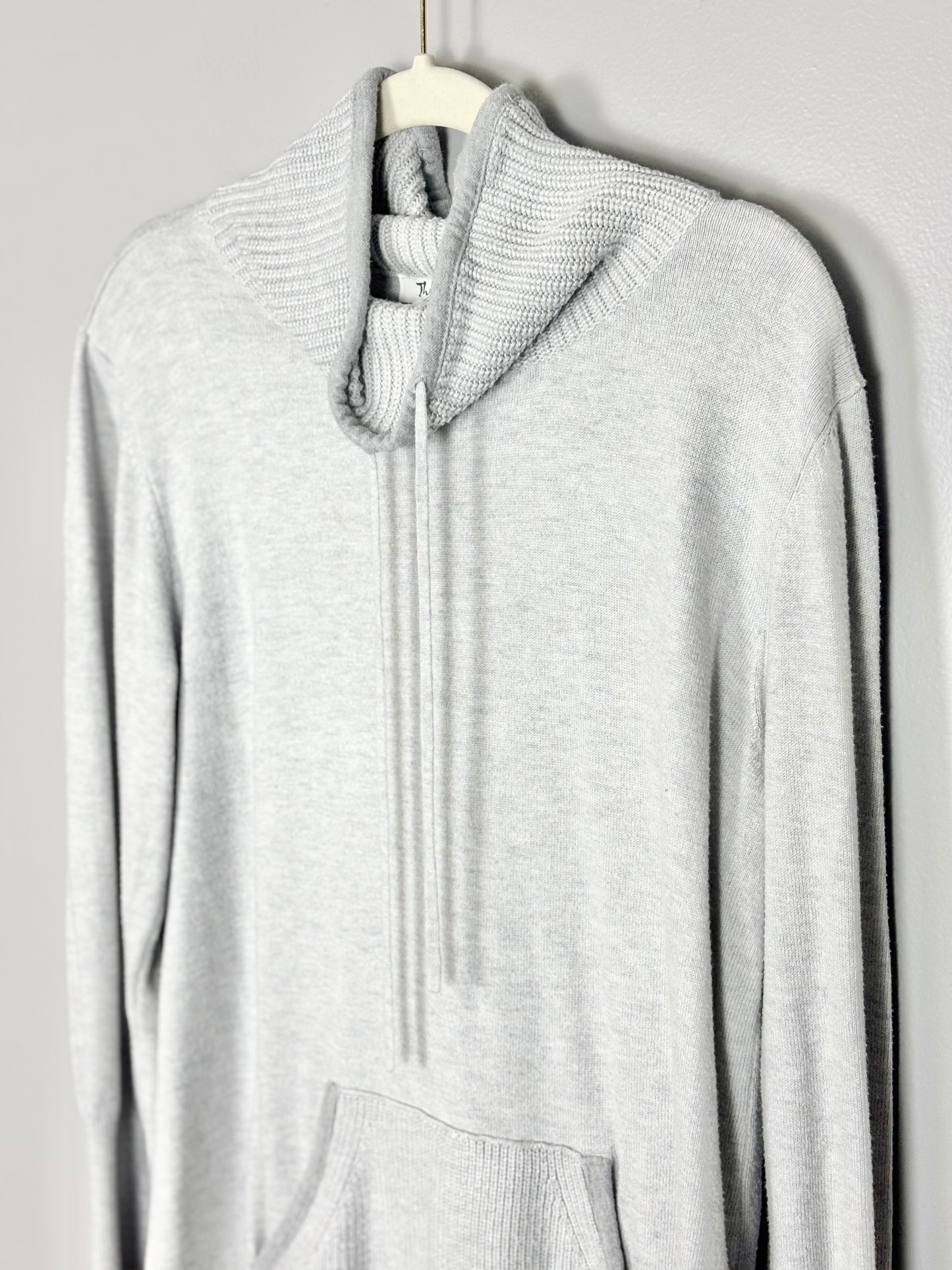 XL - Thyme Grey Kangaroo Maternity Sweater