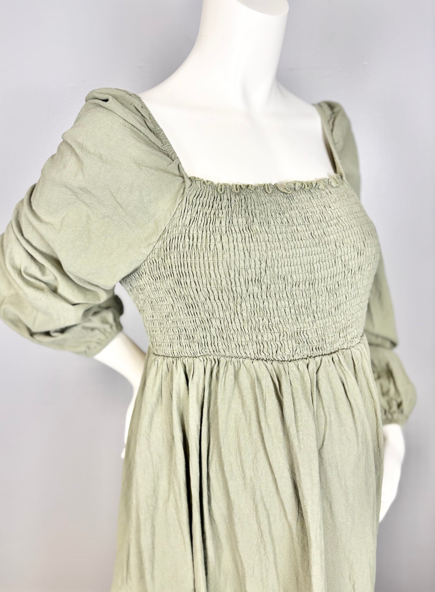 XL – SHEIN Sage Green Pride & Prejudice Dress