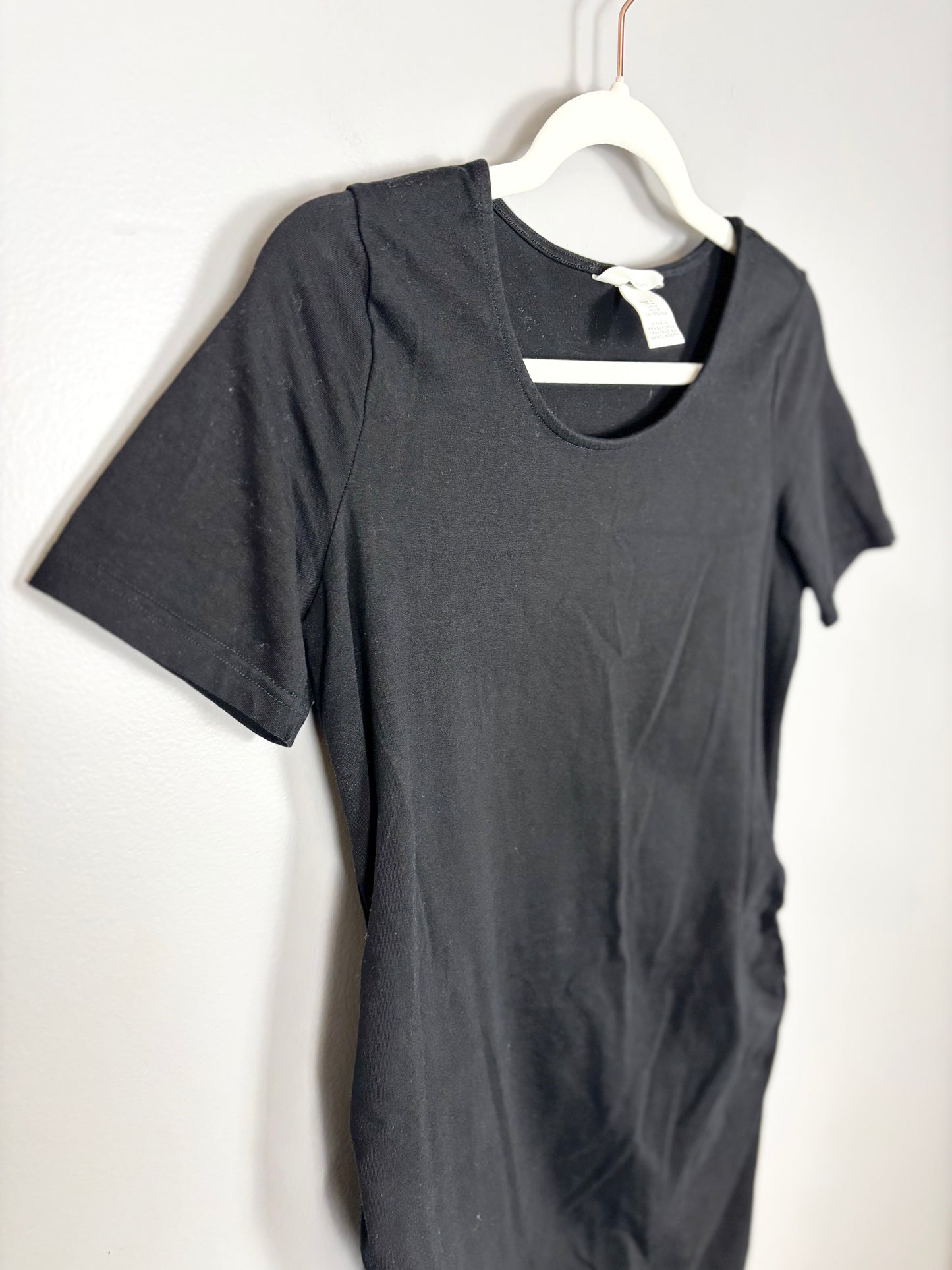 M - H & M Black Bodycon T-Shirt Dress