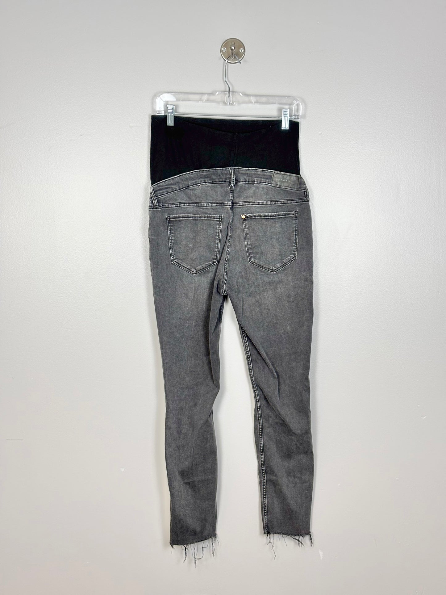 M - H & M Grey Skinny Fringe Hem