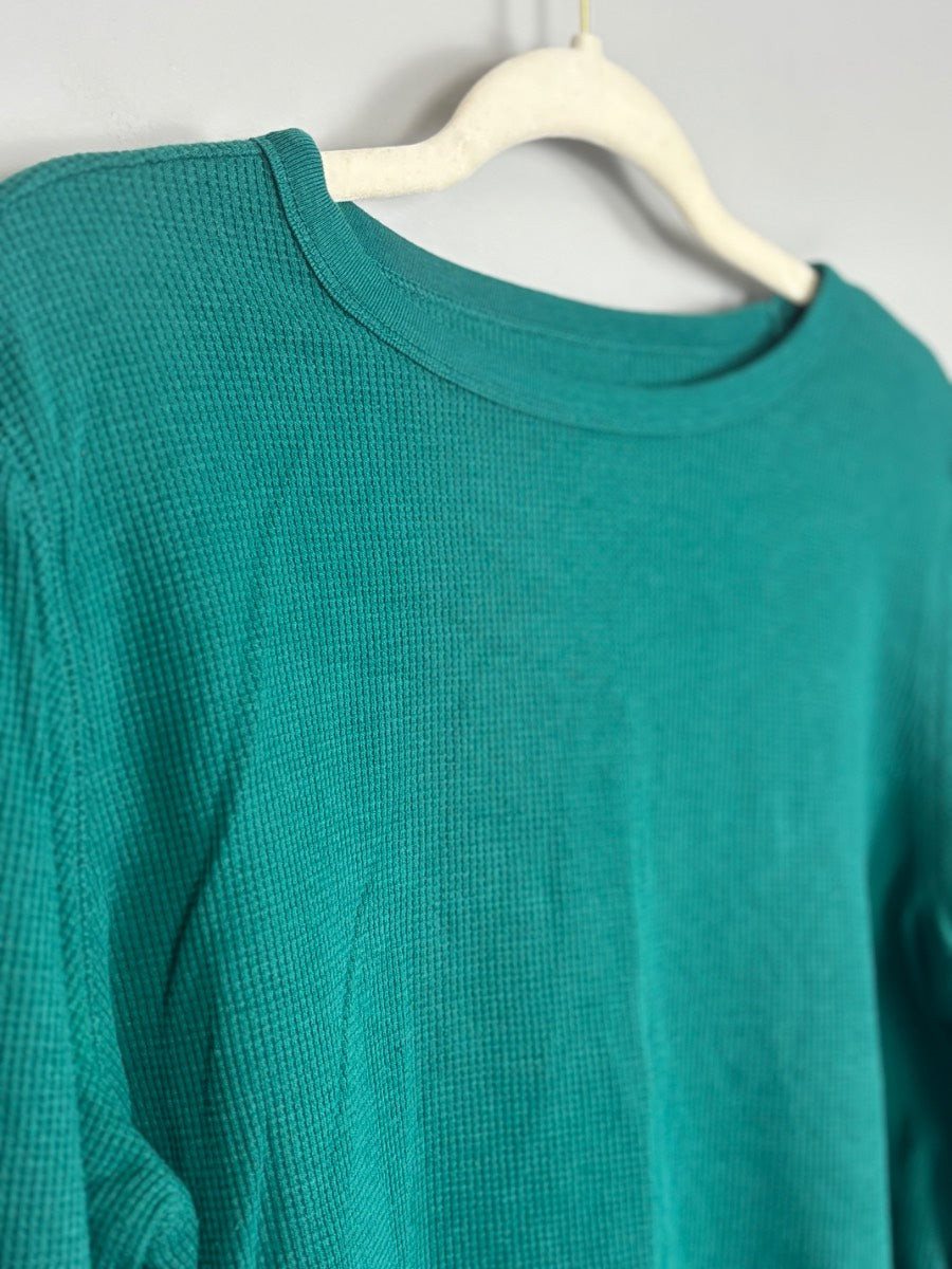 M - Old Navy Teal Green Thermal Top
