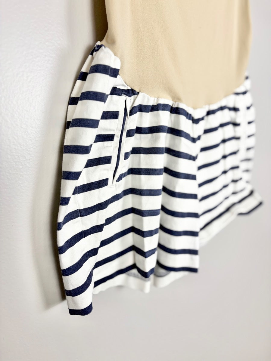 M - Motherhood Striped Maternity Shorts