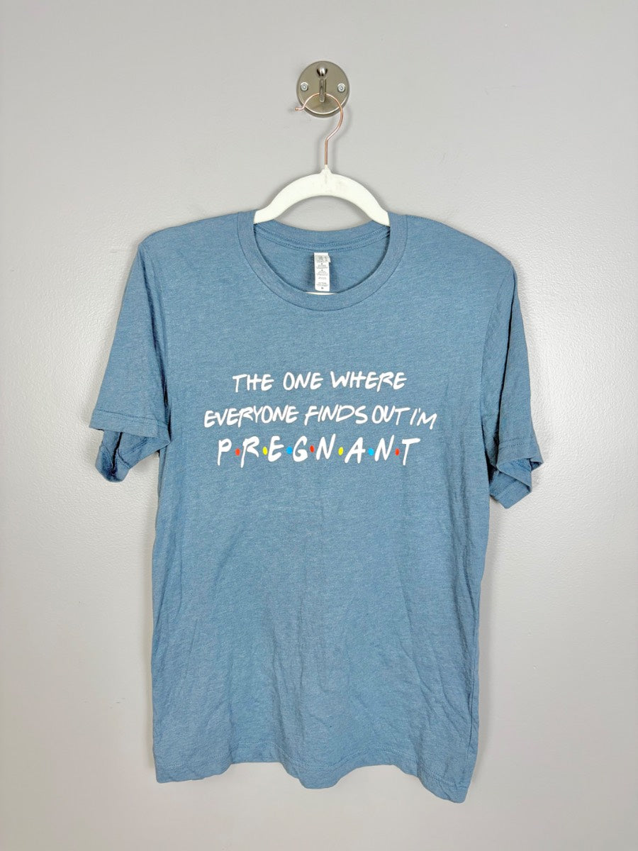 M - Friends Pregnancy Announcement Tee