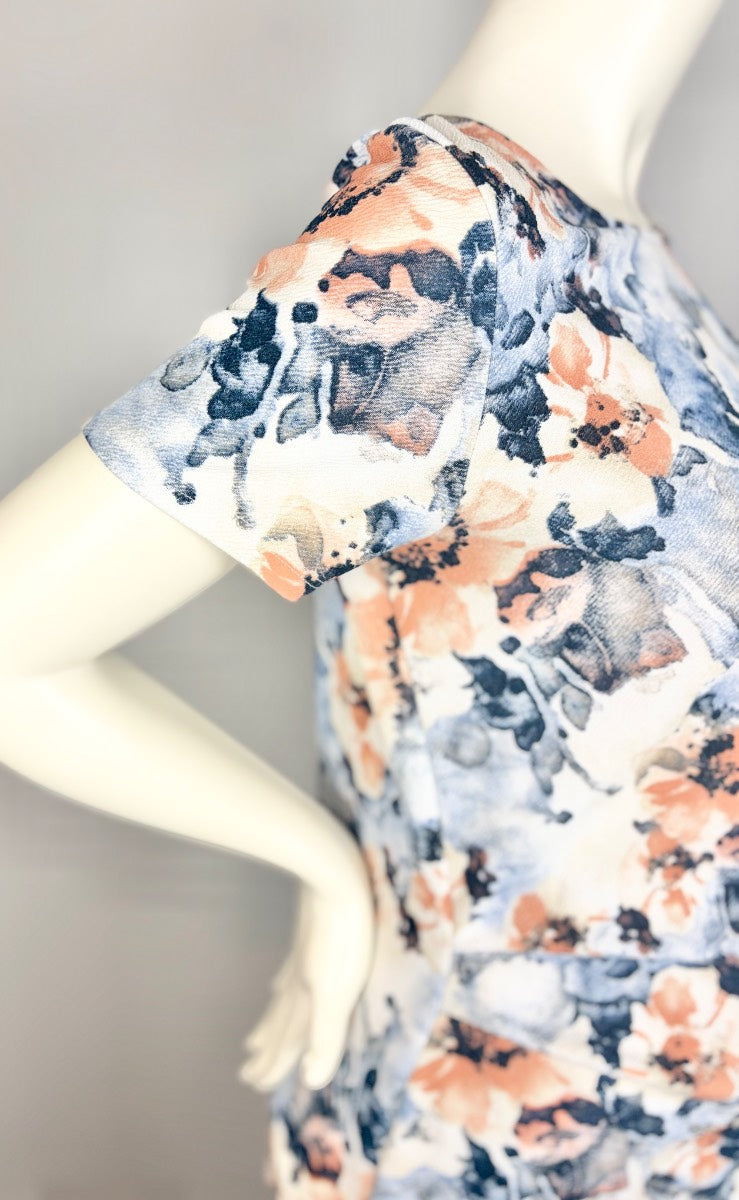XL - Pink Blush Floral Print Dress