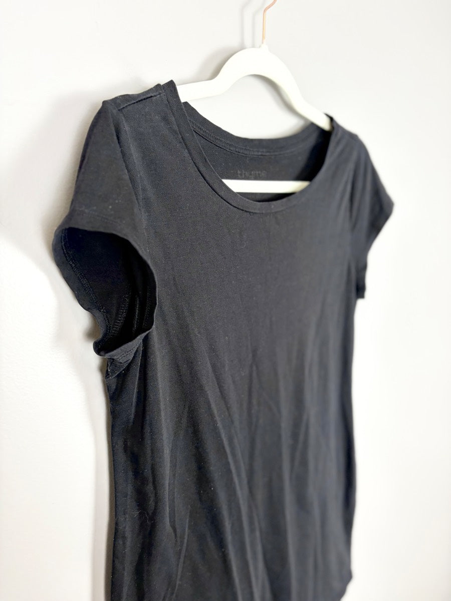M - Thyme Basic Black Tee