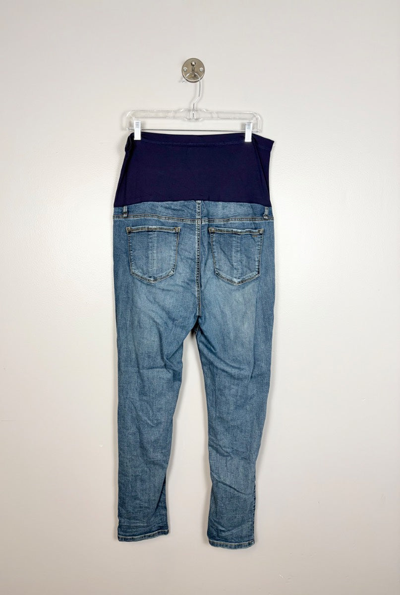XXL - Pink Blush Skinny Maternity Jeans