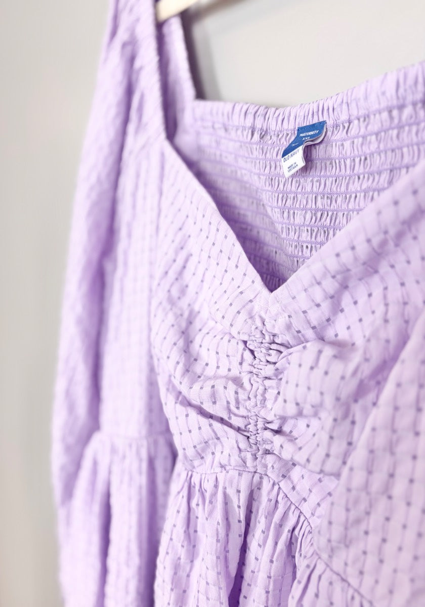 XXL - Old Navy Lavender Smocked Blouse