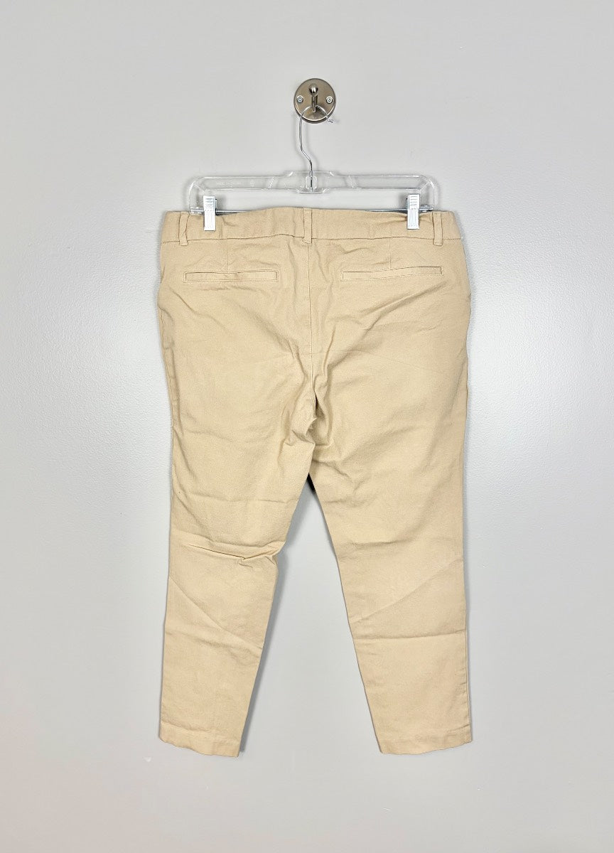 L - Old Navy Khaki Pixie Crop Pants