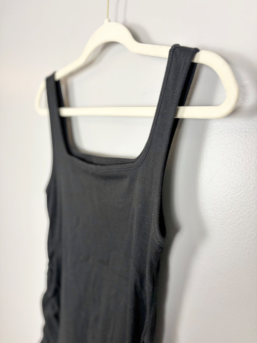 L - Old Navy Square Neck Black Tank Top