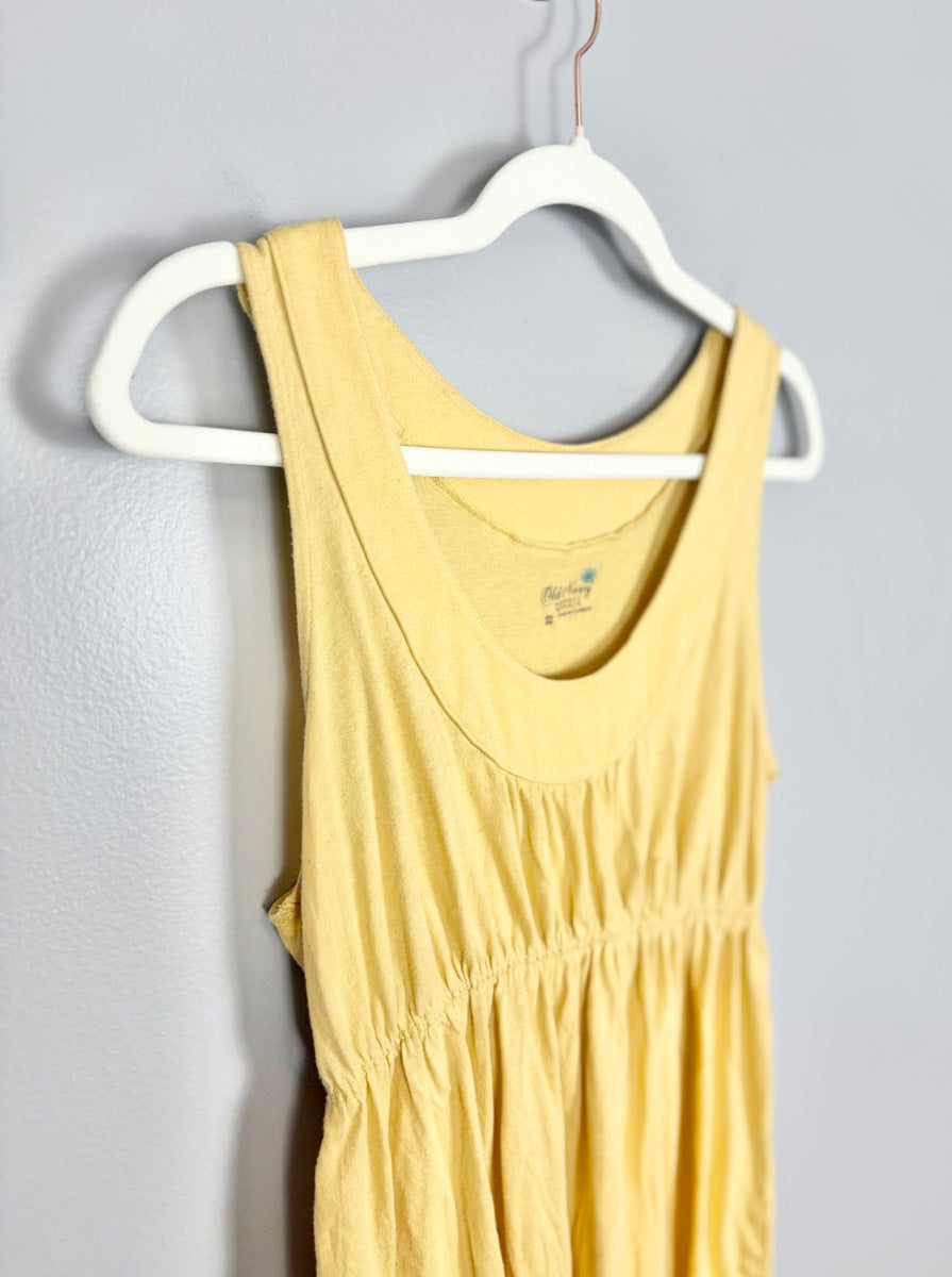 M - Old Navy Sleeveless Gathered Waist Tank