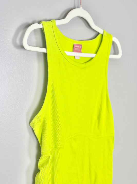 XL - Paisley Sky Neon Green Tank