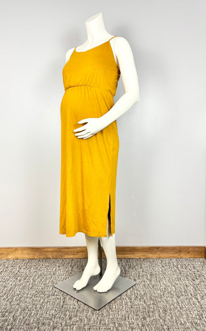 S - Old Navy Mustard Midi Dress