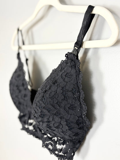 L/38C - Momanda Black Lace Nursing Bra
