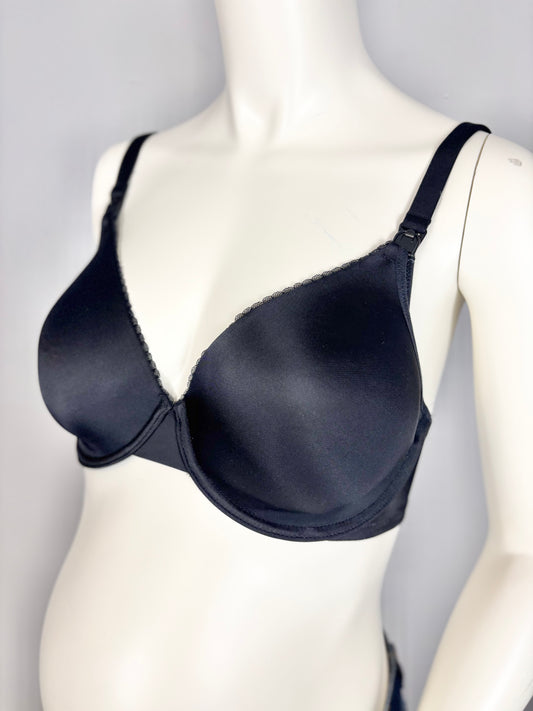 L/36D - Thyme Black Nursing Bra
