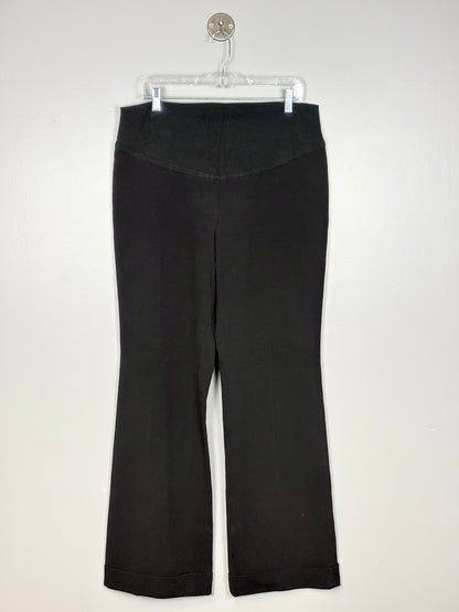 L - Thyme Black Cuffed Dress Pant