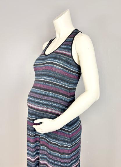 M – Thyme Striped Maxi Dress