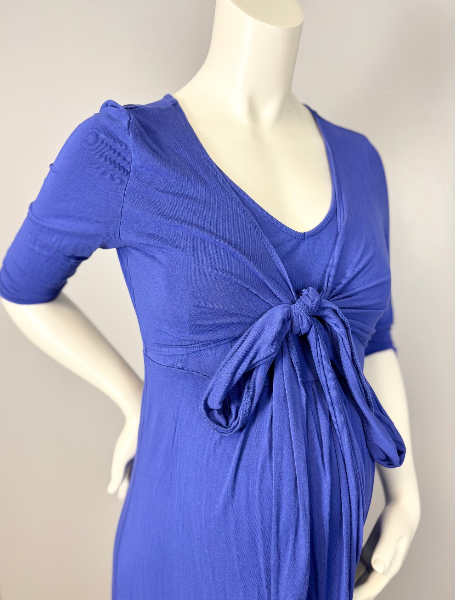 S – Royal Blue Nursing Dress