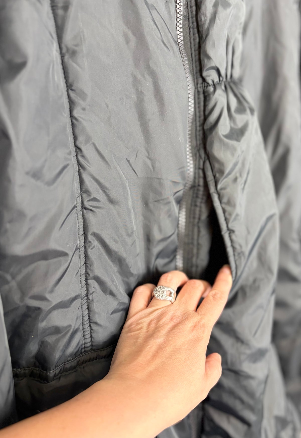 XL - Modern Eternity Quilted Black Puffer Jacket