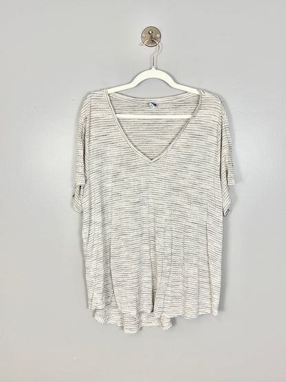 XXL - Old Navy Grey Stripe Shirt