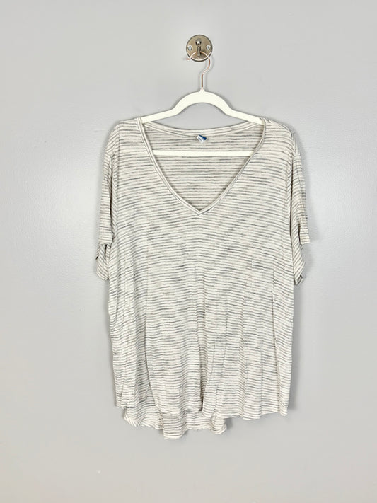 XXL - Old Navy Grey Stripe Shirt