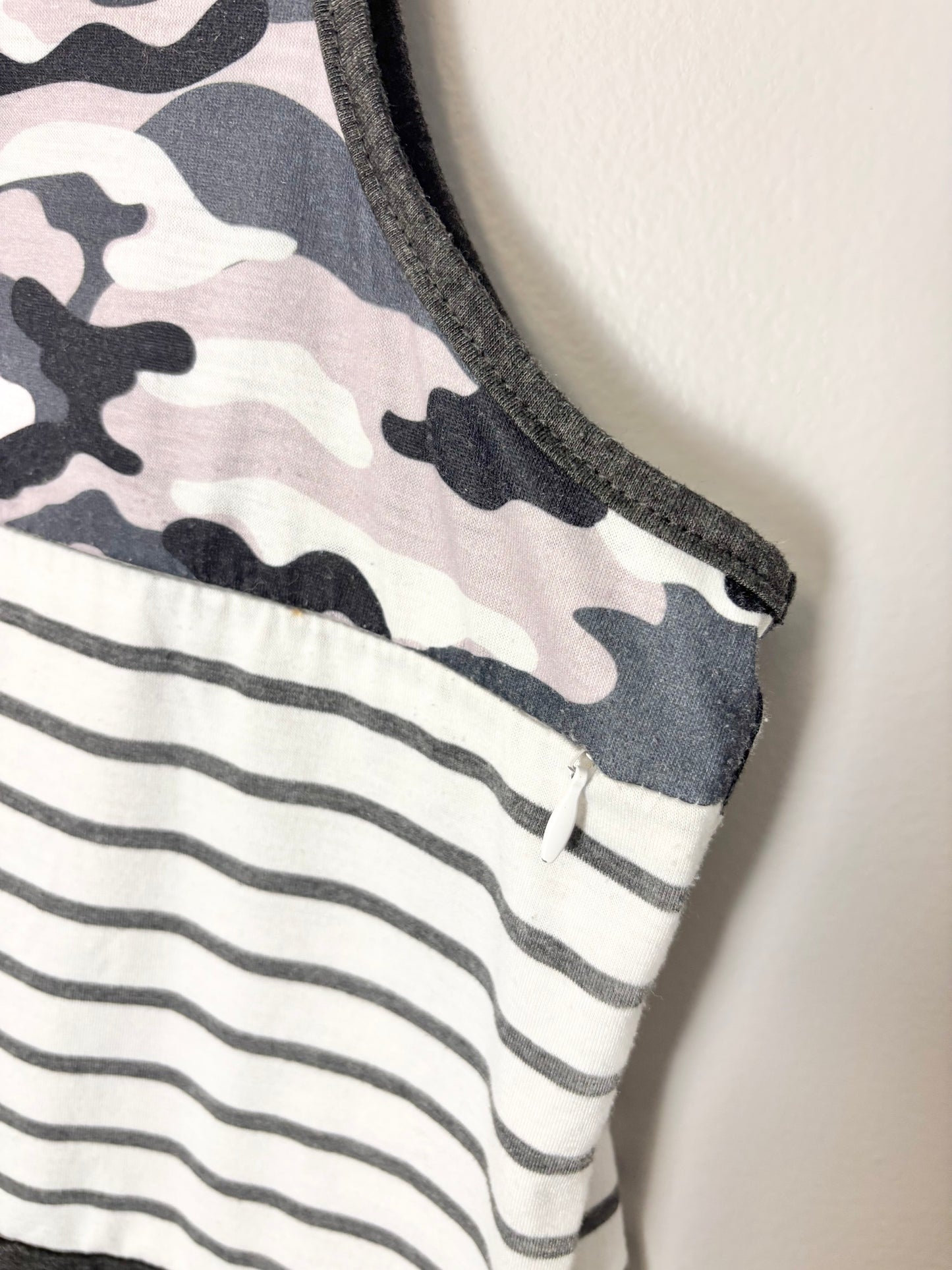 L - PatPat Camo & Stripes Nursing Tank
