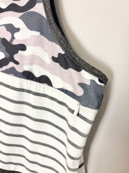 L - PatPat Camo & Stripes Nursing Tank