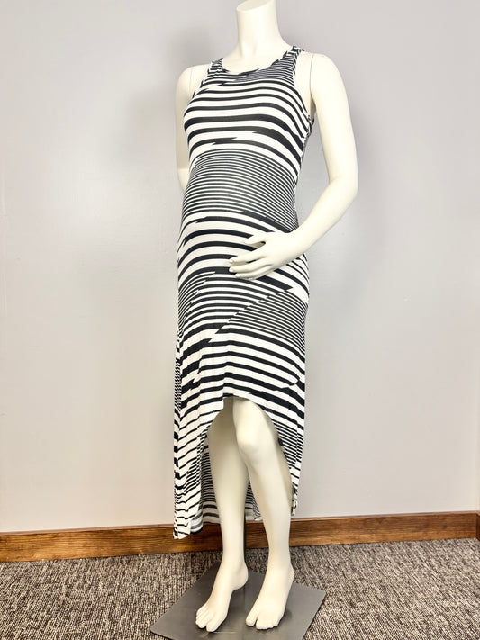 S - Trendyland Asymmetrical Stripe Halter Dress