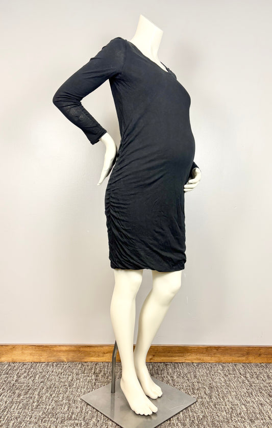M - Gap Black Long Sleeved Bodycon Dress