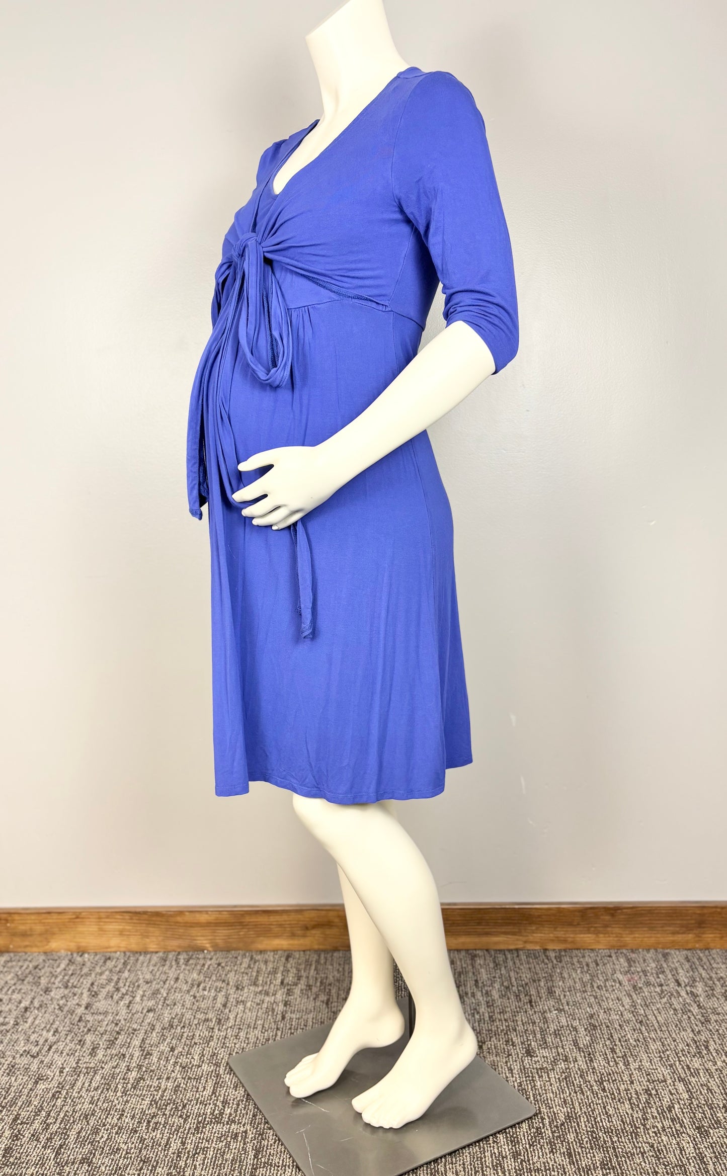 S – Royal Blue Nursing Dress