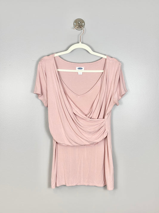 L - Old Navy Light Pink Nursing-Friendly Top